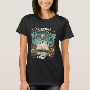 Camiseta La aventura comienza en tu biblioteca las hadas de