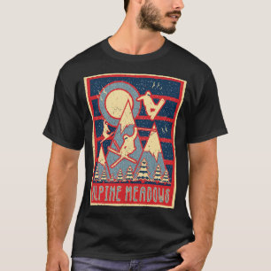Camiseta La aventura de esquí de Meadows alpino retro está