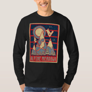 Camiseta La aventura de esquí de Meadows alpino retro está 