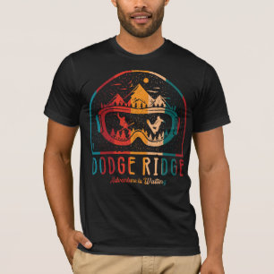 Camiseta La aventura de esquí Retro Dodge Ridge está espera