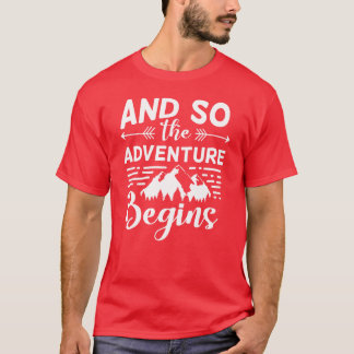 Camiseta La aventura del campamento de camping comienza ami