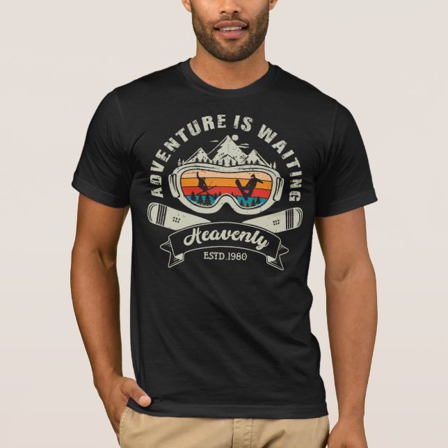 Camiseta La aventura del esquí de fondo está esperando (Anverso)