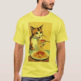 Camiseta La aventura del gato en el espagueti - T-Sh inspir