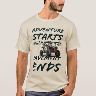 Camiseta La aventura es donde el pavimento termina la image