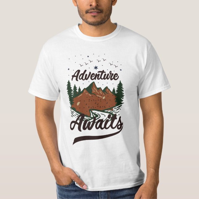 Camiseta La aventura espera (Anverso)