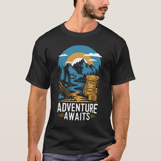 Camiseta La aventura espera (Anverso)