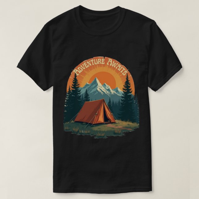 Camiseta La aventura espera - en lo salvaje (Diseño del anverso)