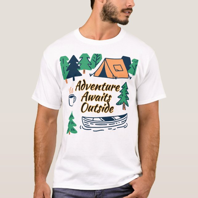 Camiseta La aventura espera fuera (Anverso)