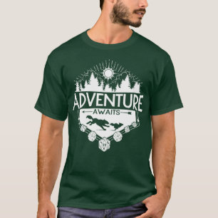 Camiseta La aventura espera la versión blanca