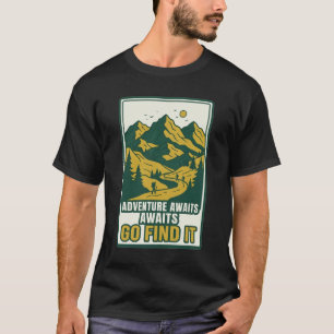 Camiseta La aventura espera, ve a encontrarla Montaña Sende
