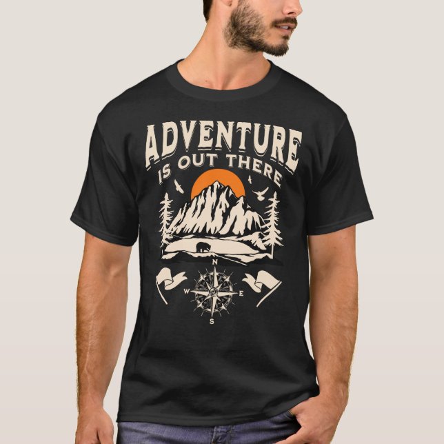 Camiseta La aventura está ahí fuera (Anverso)