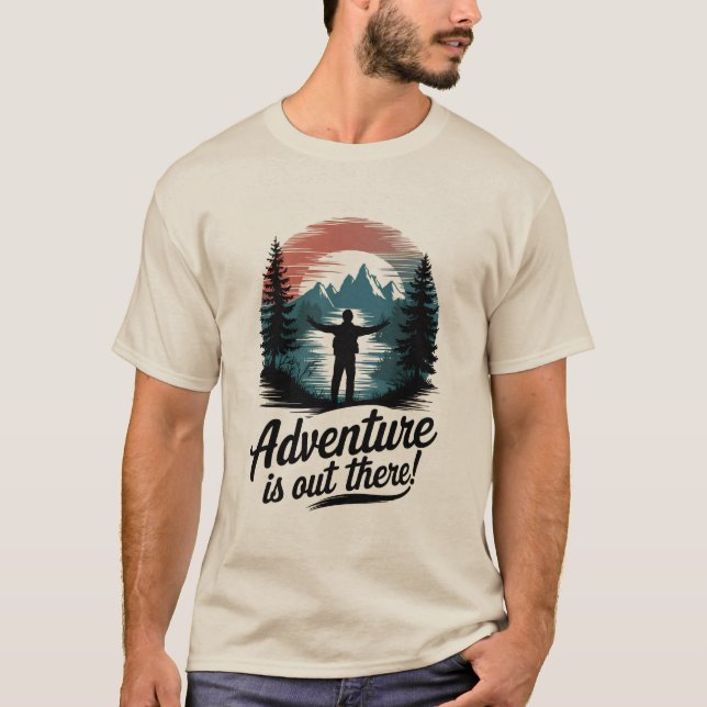 Camiseta La aventura está ahí fuera (Anverso)