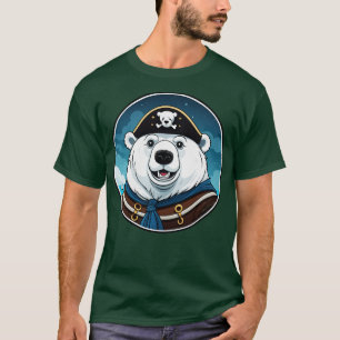 Camiseta La aventura pirata del oso polar en alta mar