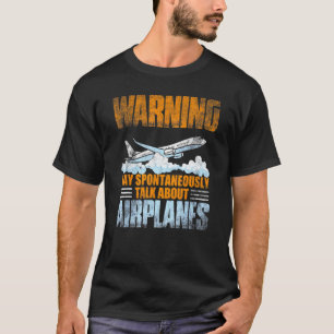 Camiseta La aviación puede hablar espontáneamente de avione