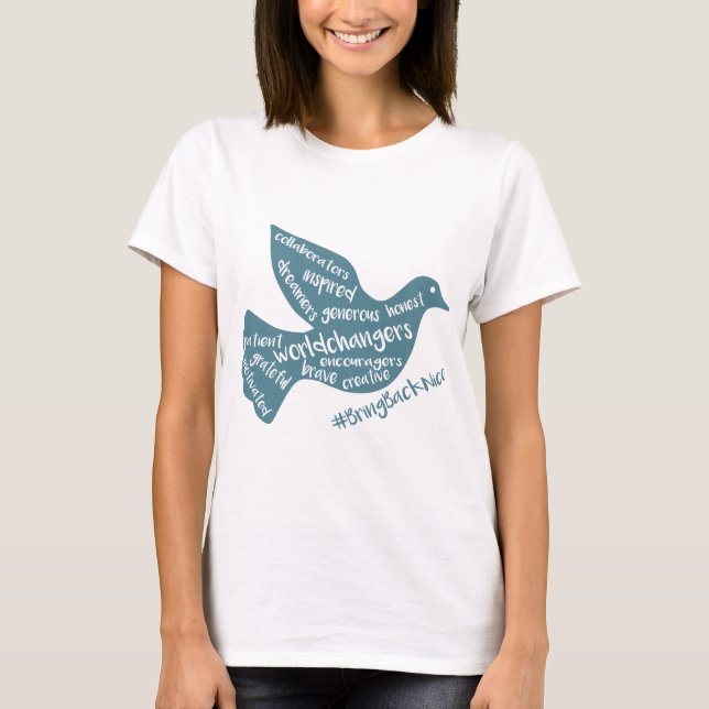 Camiseta ¡La ayuda crece el movimiento al #BringBackNice! (Anverso)