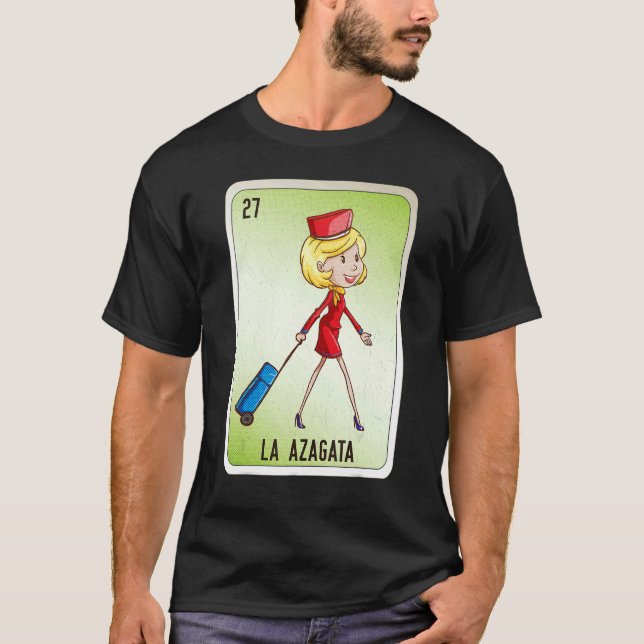 Camiseta La Azagata Mexican Slang Lottery Bingo Cards (Anverso)