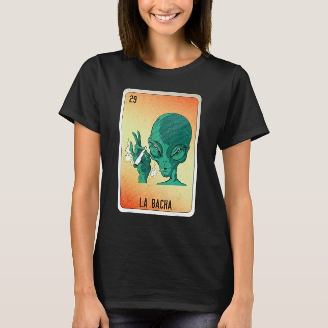 Camiseta La Bacha Mexican Slang Lottery Bingo Cards (Anverso)