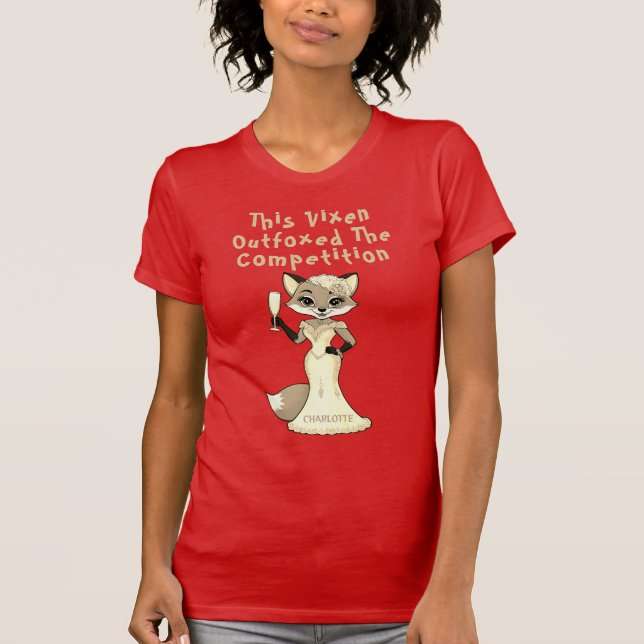 Camiseta La Bachelorette De La Competencia, Red Fox Pun (Anverso)