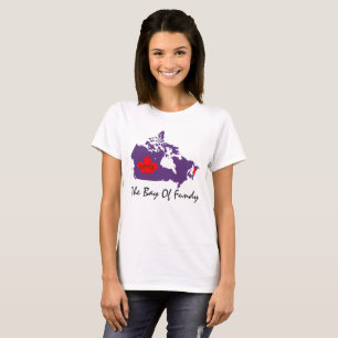 Camiseta La bahía del perno de Canadá del amor de Fundy