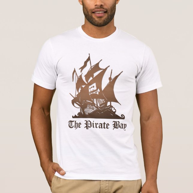 Camiseta La bahía del pirata - logotipo original (Anverso)