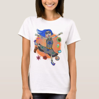 Camiseta La bailarina cantante Carefree Happy Fiesta Chica