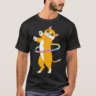 Camiseta La bailarina de Cute Hula Hooper Cat Hula Hoop