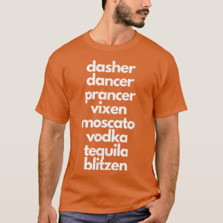Camiseta La bailarina de Dasher Prancer Moscow Funny Borrac