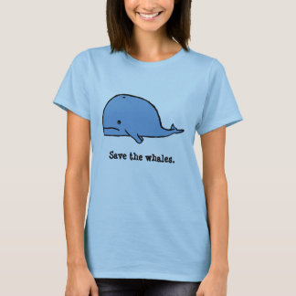 Camiseta la ballena, ahorra las ballenas