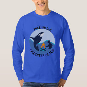 Camiseta La ballena azul Free Willy no le llega a Orca LS