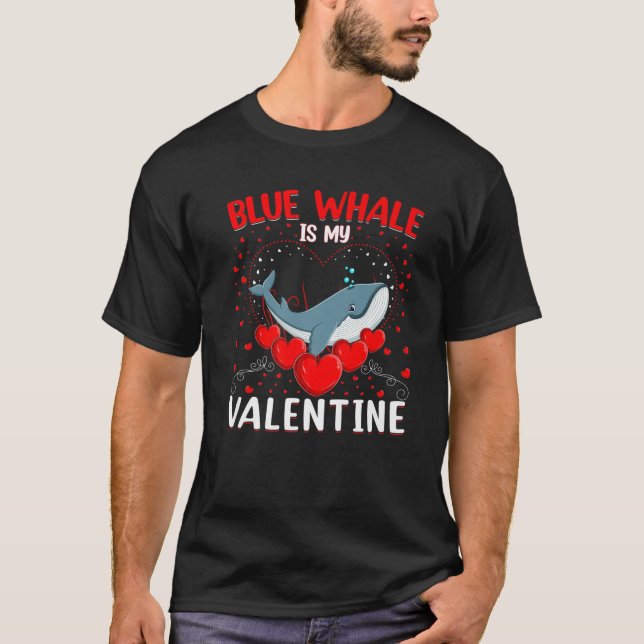 Camiseta La Ballena Azul Graciosa Es Mi Valente De Ballena  (Anverso)