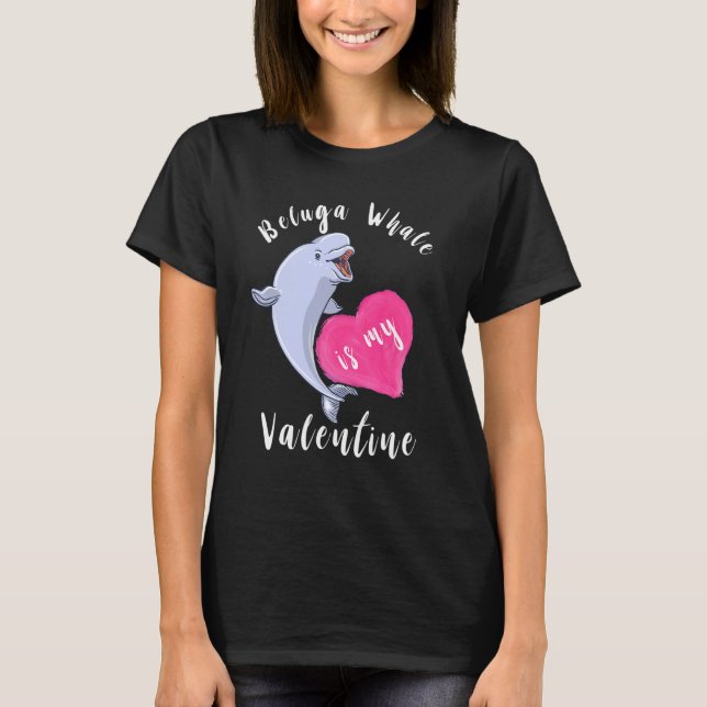 Camiseta La ballena Beluga es mi mamífero blanco de ballena (Anverso)