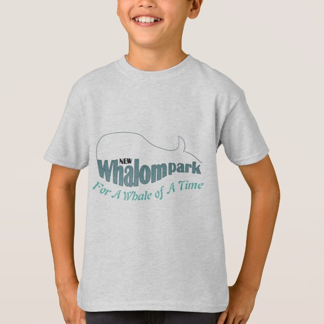Camiseta La ballena clásica del parque de Whalom embroma la (Anverso)
