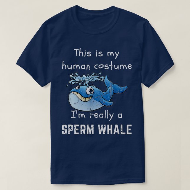 Camiseta La Ballena Es Graciosa Mi Vestido Humano Realmente (Diseño del anverso)