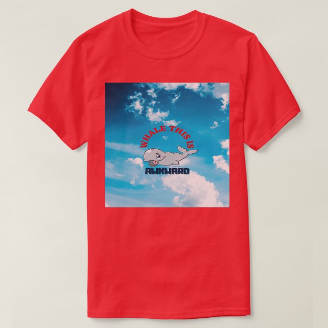 Camiseta La ballena esta incómoda (Diseño del anverso)