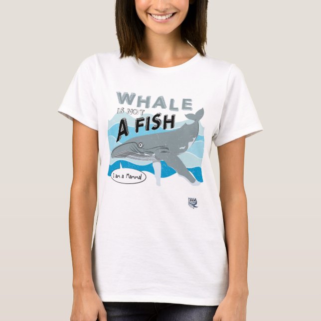 Camiseta La ballena no es un pez (Anverso)
