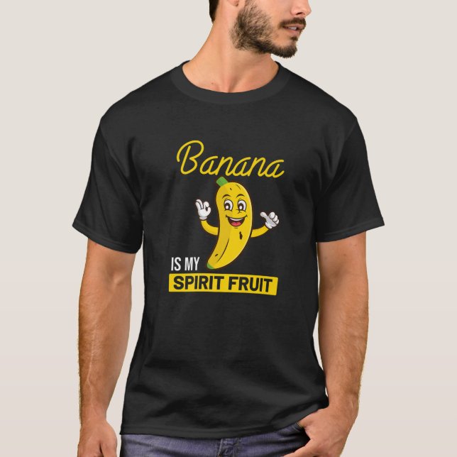 Camiseta La Banana Graciosa Es Mi Humor De Fruta De Espírit (Anverso)
