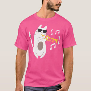 Camiseta La banda de marcha del jugador de Trumpeter Cat Tr