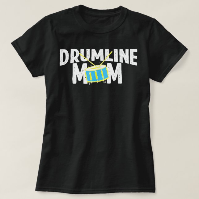 Camiseta La banda de marcha tambores Drumline Mom (Diseño del anverso)