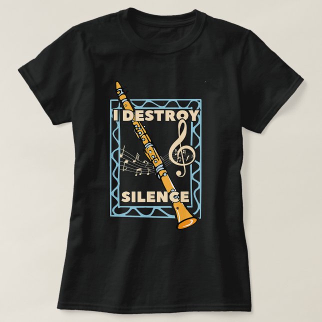 Camiseta La banda de marchas Clarinet que destruyo el silen (Diseño del anverso)