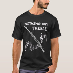 Camiseta La banda de marchas de flauta de banda no fluye má