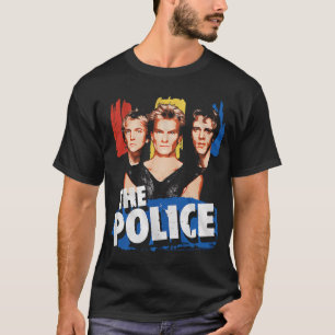 Camiseta La banda de rock clásico The Police retrato gráfic