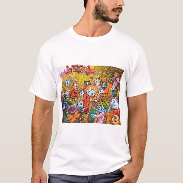 Camiseta La banda juega, Louis Wain (Anverso)