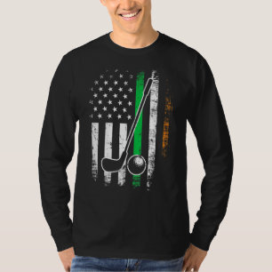 Camiseta La Bandera Americana Irlandesa Golf St. Patrick's 