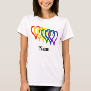 Camiseta La bandera arcoiris del Orgullo Gay de San Valentí