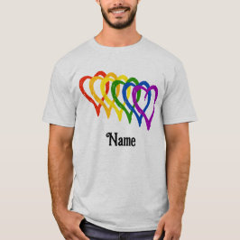 Camiseta La bandera arcoiris del Orgullo Gay de San Valentí