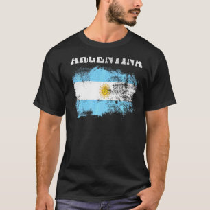 Camiseta La bandera argentina vintage del orgullo argentino