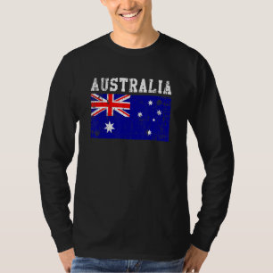 Camiseta La bandera australiana retro vintage