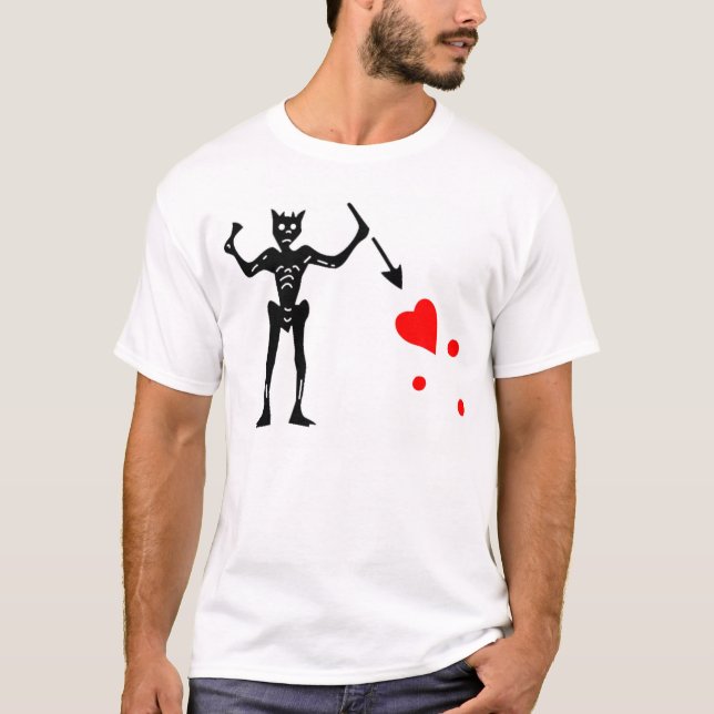 Camiseta La bandera auténtica de Blackbeard (Anverso)