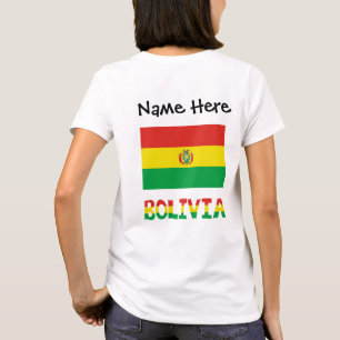 Camiseta La bandera boliviana personalizada