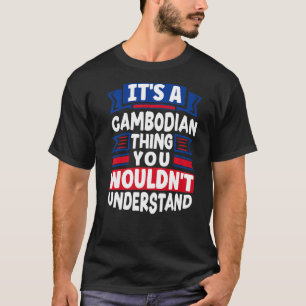 Camiseta La bandera camboyana de Camboya es una T camboyana